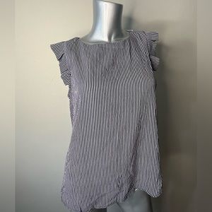 Navy striped top